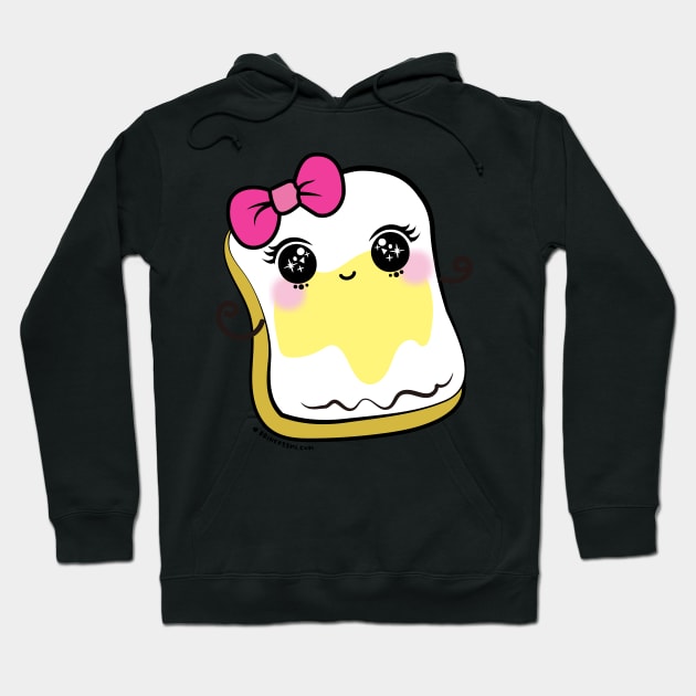 bread and butter cartoon, cute kawaii illustration Hoodie by princessmi-com